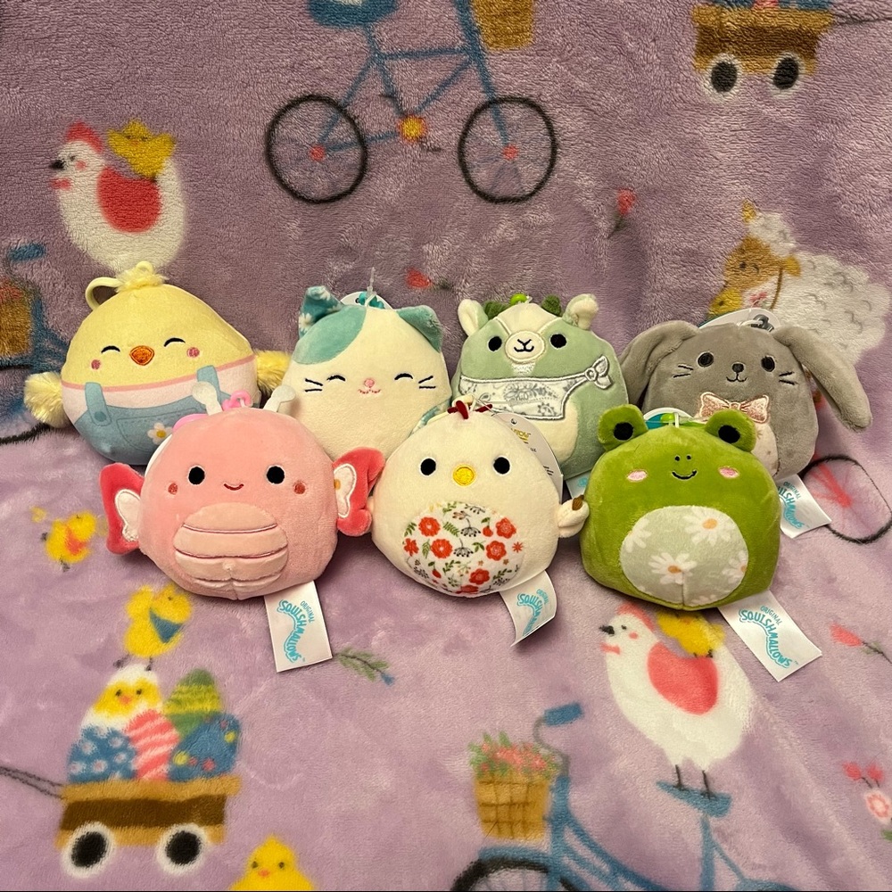Squishmallow Clip Bundle NWT